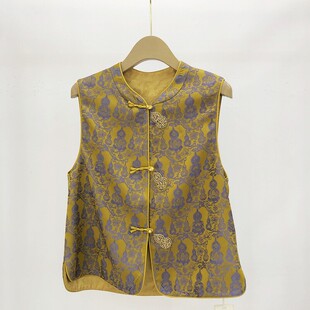 新款 盘扣马甲女2026春季 马夹高级感坎肩背心 国风新中式 帛8822