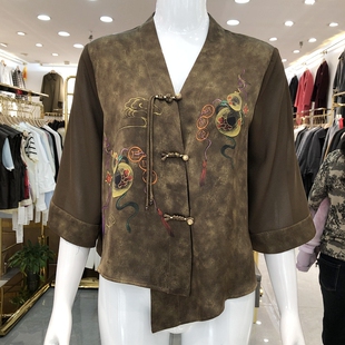 桑蚕丝葫芦小衫 真丝不规则衬衫 女2026夏季 中袖 新款 苏丝蔓3665