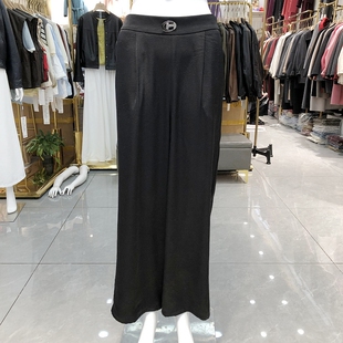 时尚 妈妈真丝烟管裤 桑蚕丝缎直筒裤 新款 女2026夏季 绮绣缘269