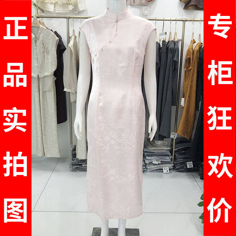 西湖月82188 中年无袖改良旗袍2026夏季新款气质修身旗袍连衣裙