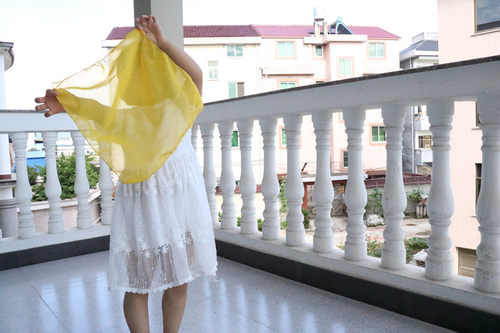 中国舞纯色纱巾考级道具手绢包邮