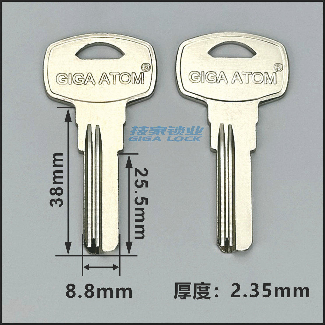 GIGAATOM钥匙胚8.8宽电脑钥匙