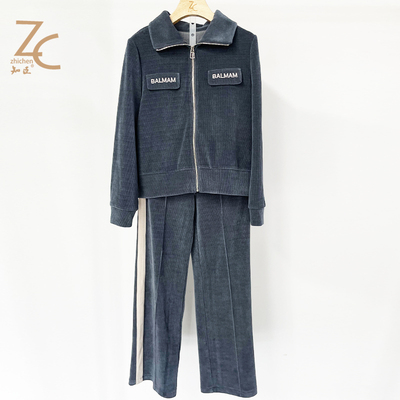 知臣配色休闲套裤2023年春