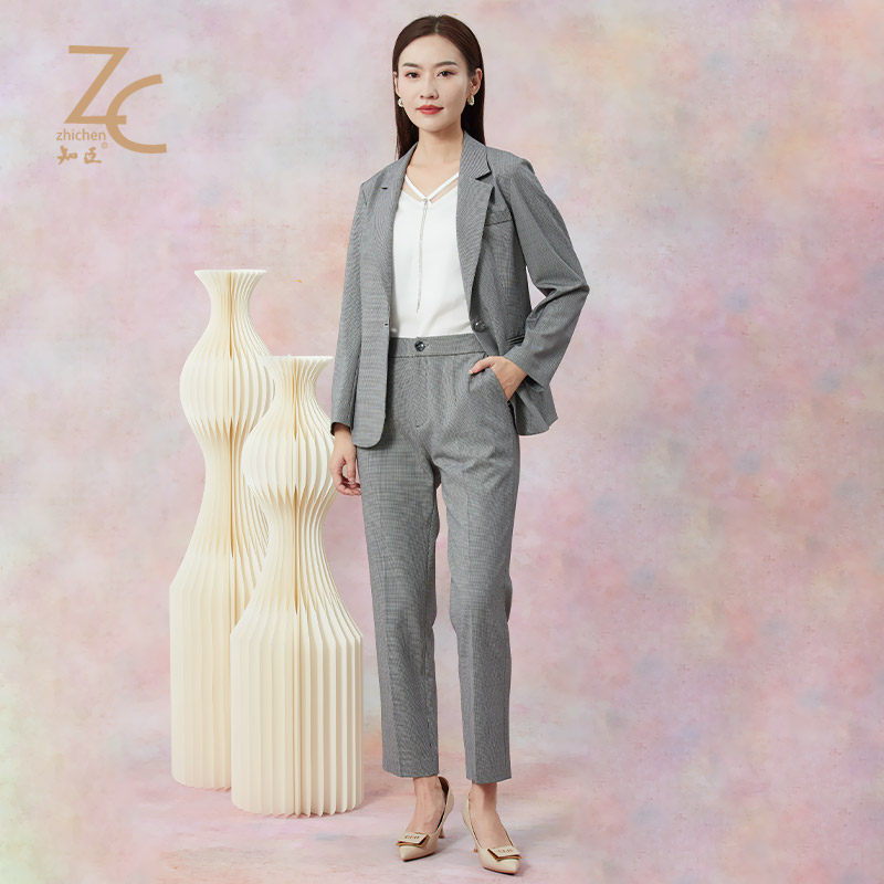 【商场同款】知臣经典正肩春秋通勤职场西装外套女休闲 15233519