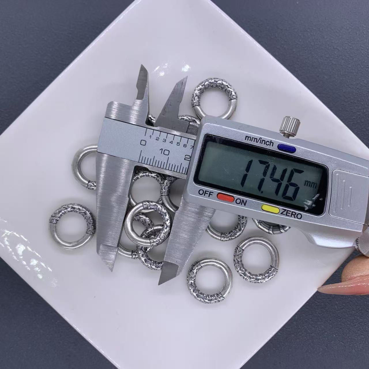 DIY精工三七老银祥云纹圆圈跑环手工编绳文玩佛珠手串串珠配饰,饰品/流行首饰/时尚饰品新,手饰/手串,淘宝优惠券,粉丝福利购,淘宝优惠卷