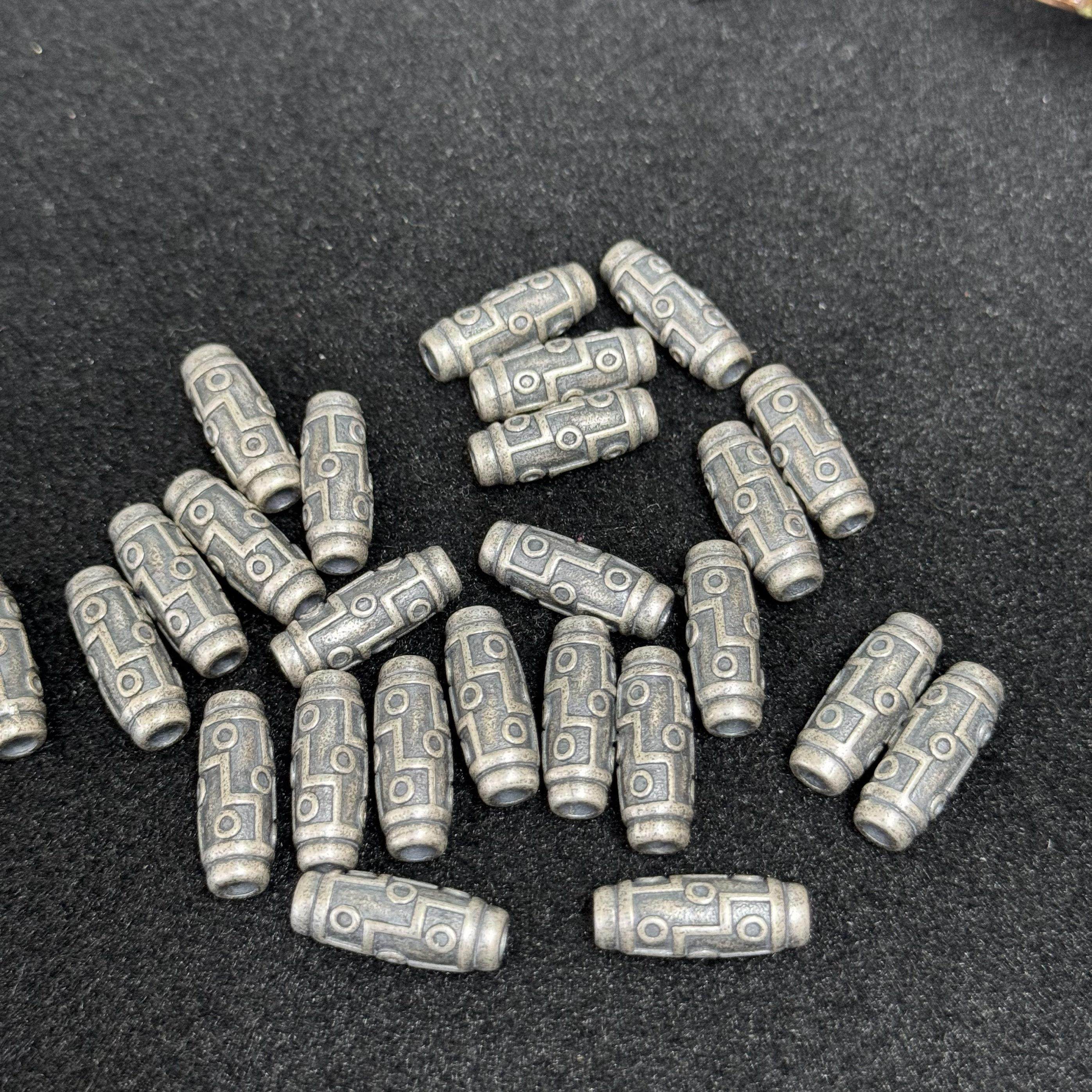 f1精工三七老银天珠桶珠隔珠配件手工diy文玩佛珠手串配饰隔珠,珠宝/钻石/翡翠,颈饰,淘宝优惠券,粉丝福利购,淘宝优惠卷