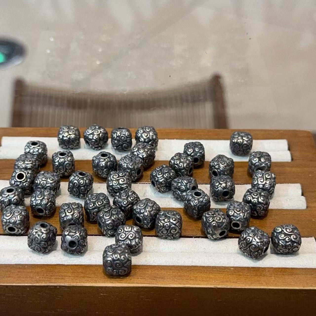 DIY精工三七老银回纹方块配件手工编绳文玩佛珠手串项链串珠配饰,饰品/流行首饰/时尚饰品新,手饰/手串,淘宝优惠券,粉丝福利购,淘宝优惠卷