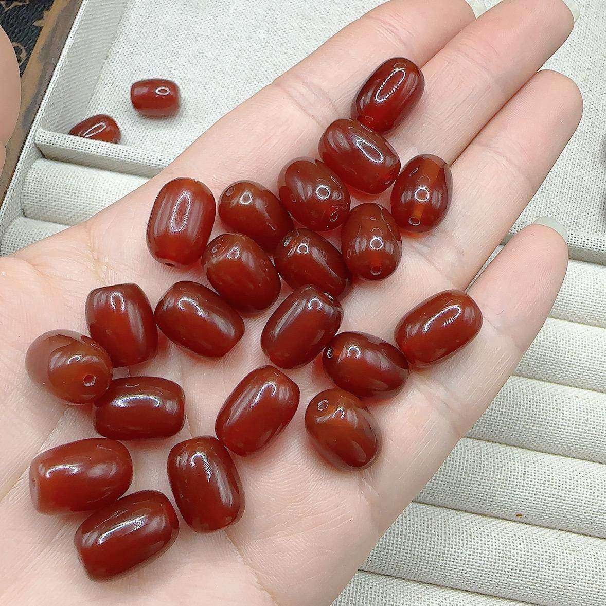 红玛瑙枣珠桶珠散珠子隔珠手工串珠手串项链挂件配饰配件材料,饰品/流行首饰/时尚饰品新,DIY配件,淘宝优惠券,粉丝福利购,淘宝优惠卷