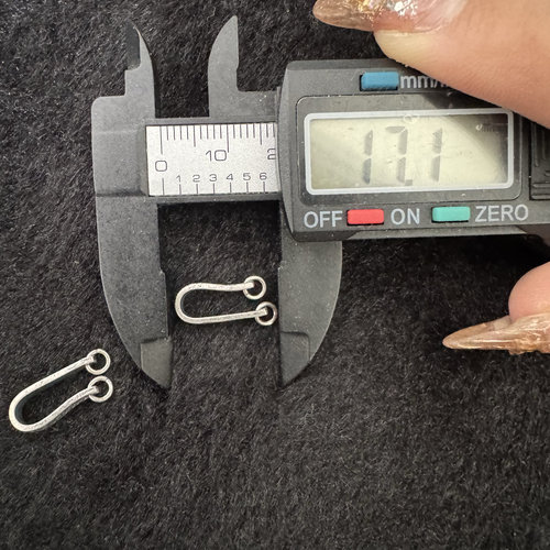 DIY爆款百搭三七复古老银钱币卡子c型扣手工编绳文玩佛珠配饰配件