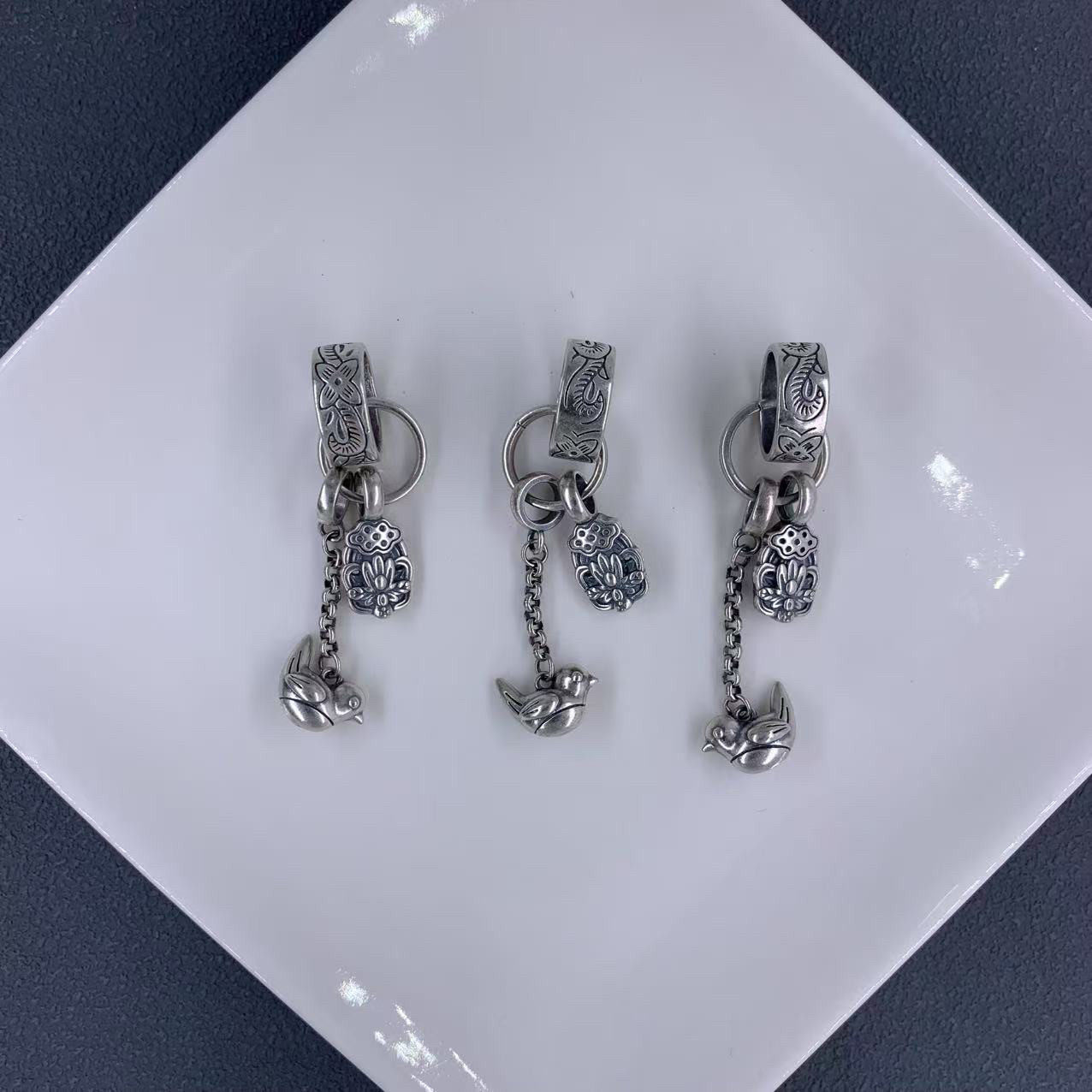 精工三七银小鸟跑环吊坠配件手工diy文玩时尚配饰佛珠串珠手链,饰品/流行首饰/时尚饰品新,手饰/手串,淘宝优惠券,粉丝福利购,淘宝优惠卷