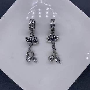 精工三七银莲花流苏跑环配件手工DIY文玩时尚配饰佛珠串珠手链