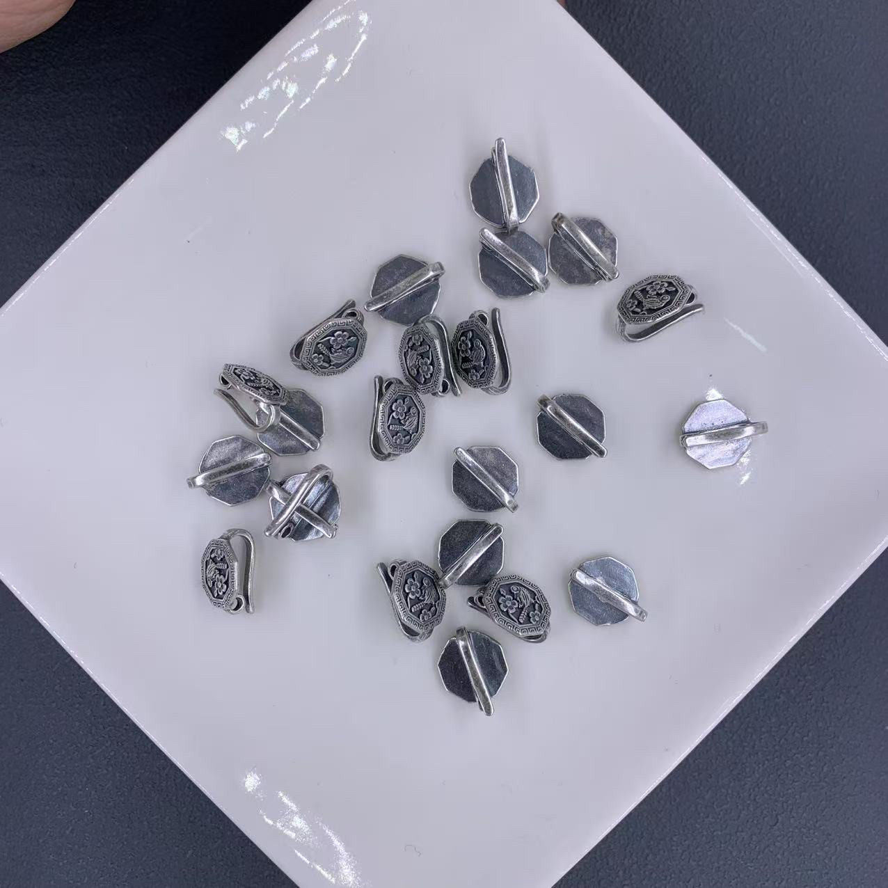 DIY精工三七老银喜上眉梢扣头手工编绳文玩佛珠手串项链串珠配饰,饰品/流行首饰/时尚饰品新,手饰/手串,淘宝优惠券,粉丝福利购,淘宝优惠卷