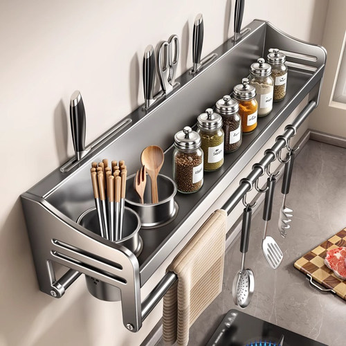 不锈钢厨房刀架多功能筷子置物架