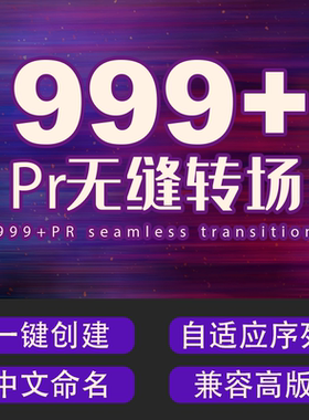 999+pr无缝转场预设合集中文插件一键安装模板lmbox凌萌盒果子坤