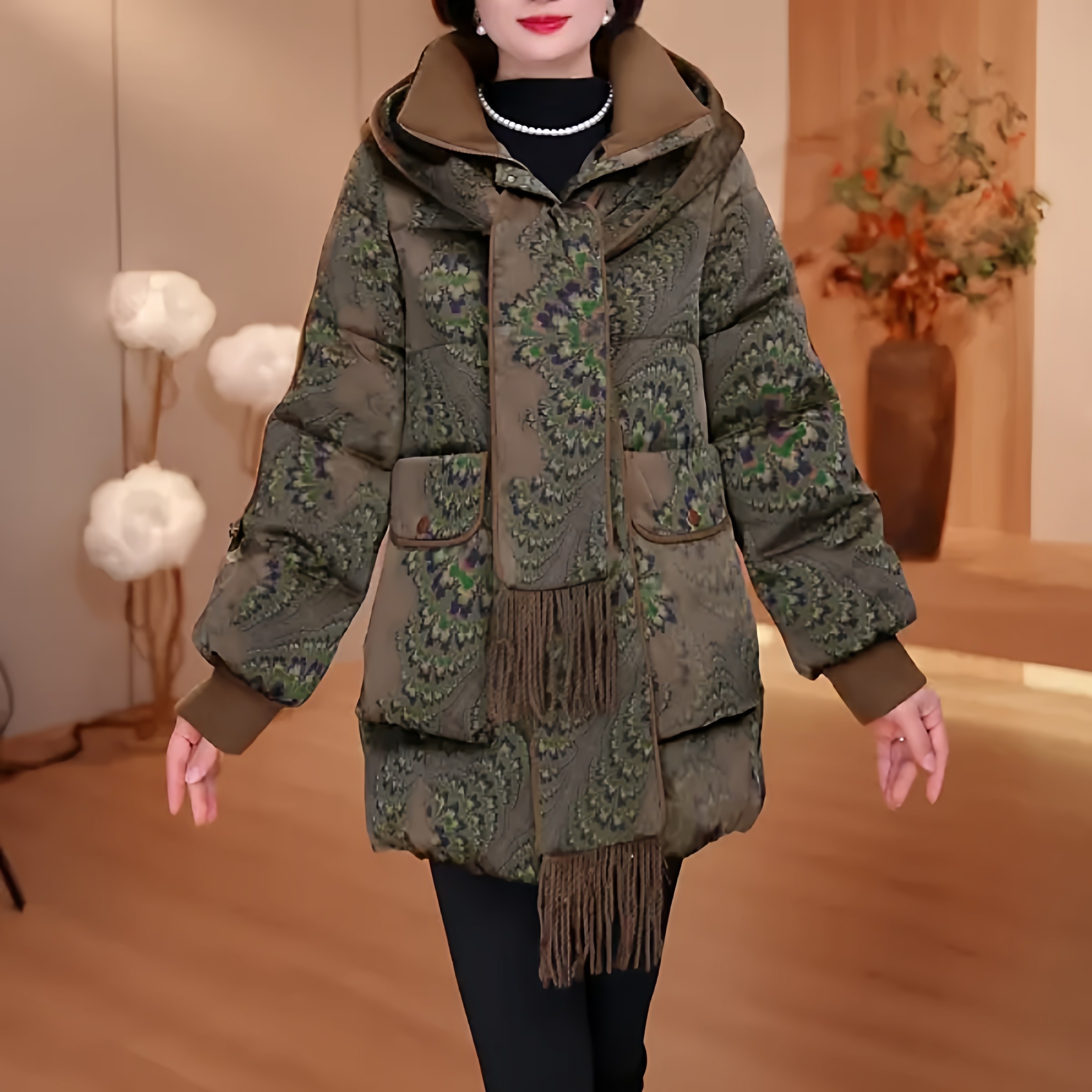 25年长款冬季女装外套拼接连帽时尚洋气宽松保暖 FY-1627,女装/女士精品,棉衣/棉服,淘宝优惠券,粉丝福利购,淘宝优惠卷