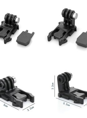 gopro运动相机快拆L型底座  防脱塞固定座 快拔锁扣 加高活动基座