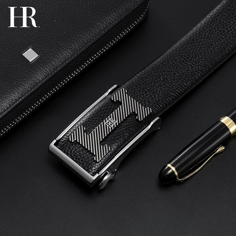 HR赫莲娜真皮皮带2021潮流时尚牛皮男士自动扣腰带商务正装裤袋男|ruв категории Аксессуары, пояс/пояс/пояс - от Buy2taobao.com для оказания профессиональной услуги покупки агента Taobao