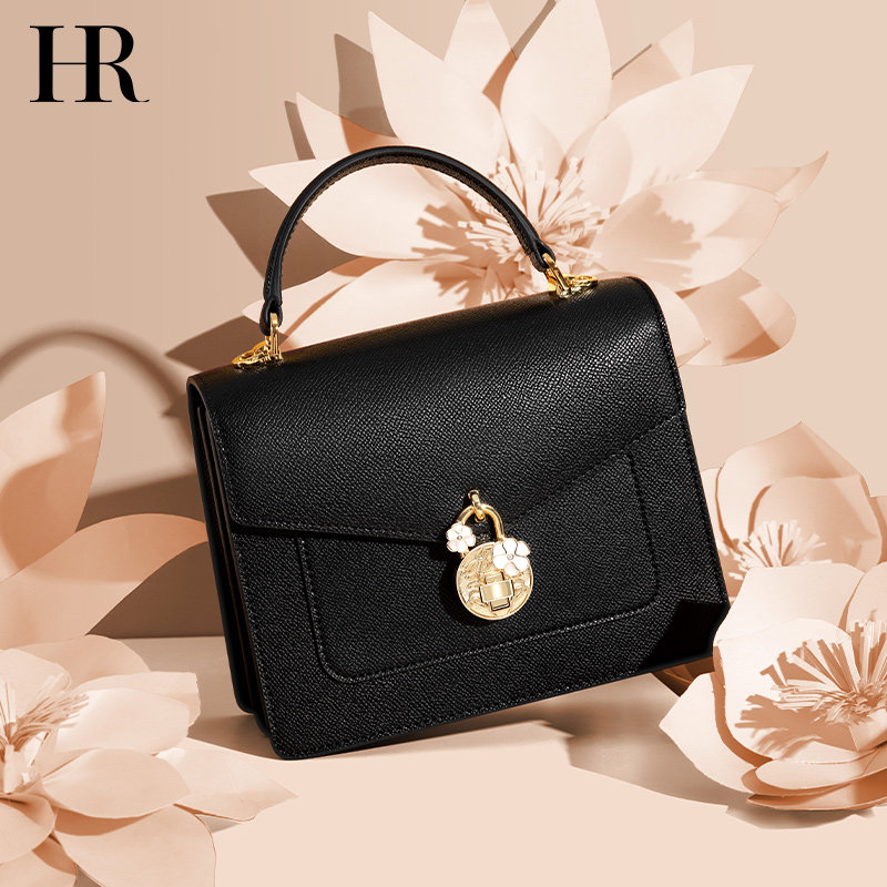 HR赫莲娜宽肩带斜挎小包2020新款时尚轻奢女包今年流行单肩手提包
