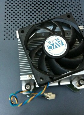 原装联想 Intel CPU散热器 775针脚 4针温控静音CPU风扇 配铁底坐