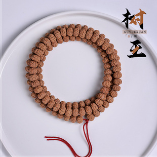 精品老树王小金刚爆肉108颗菩提子原籽矮桩去黄尖男女盘玩手串