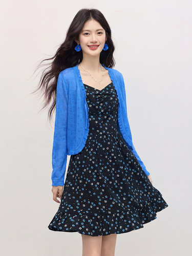 Xishijie Dopamine Wooden-Edge Thin Hollow-Out Knitted Cardigan for Women—Summer Outdoor Sunscreen Cover-up, Short Top