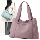 2025新款 时尚 潮流百搭休闲旅行大容量牛津尼龙手提单肩女妈妈布包