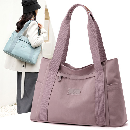 休闲旅行通勤单肩妈妈帆布包女包