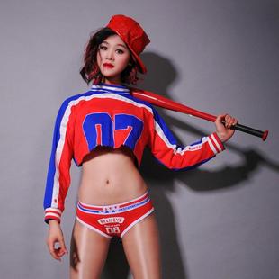 超短爵士跳舞jazz上衣宽松女团演出服成人韩舞穿搭kpop舞蹈服装