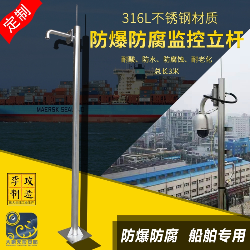 316l金智远防爆监控立杆