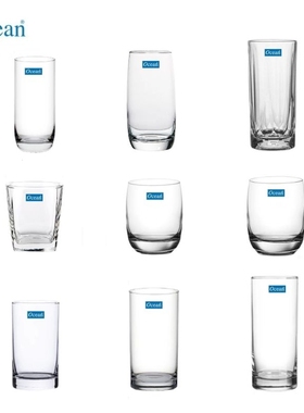 泰国Ocean玻璃杯进口欧欣啤酒杯耐热牛奶饮料杯家用茶水杯子洛杯