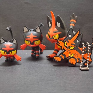 神奇宝贝口袋妖怪宝可梦mc火班喵炎热喵大号挂件手正版办模型玩具