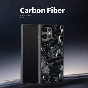 23ULTRA碳纤维锻造大纹理磁吸samsungforged carbon phone 金属框适用S24 cae mobile 25ULTRA tpu 新款 fiber