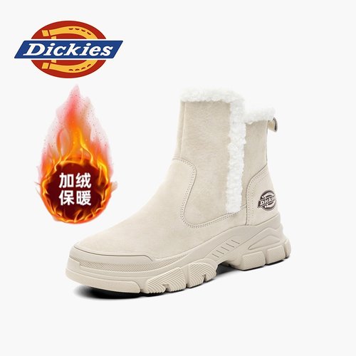Dickies雪地靴女马丁靴冬季棉鞋