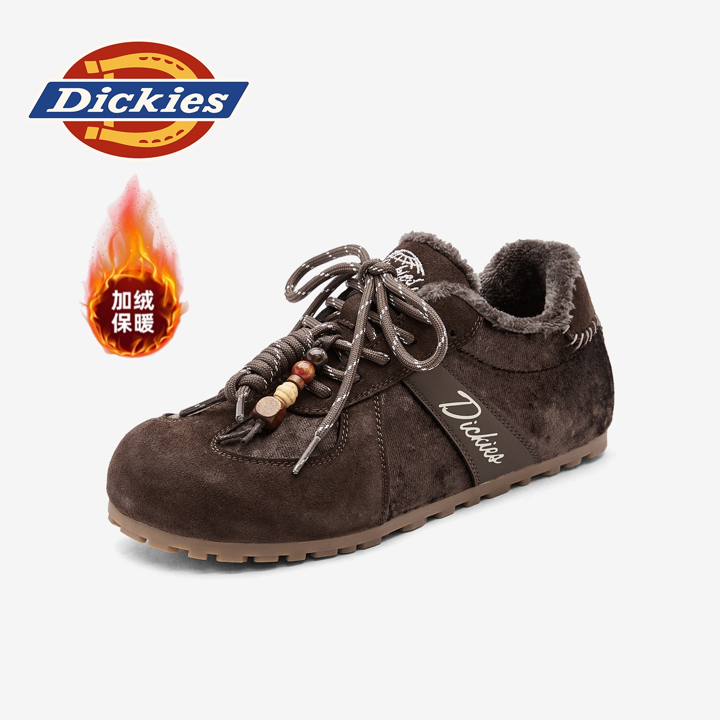 Dickies加绒德训鞋女冬2025新款