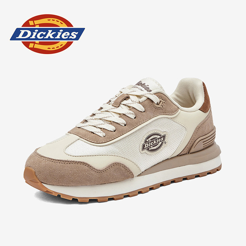 Dickies德训鞋男2026新款复古阿甘鞋米色拼色运动休闲鞋百搭潮鞋,流行男鞋,德训鞋,淘宝优惠券,粉丝福利购,淘宝优惠卷