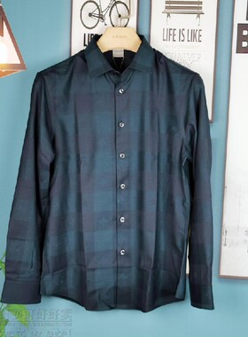 9193702311爱登堡专柜正品男装秋装新款长袖衬衫