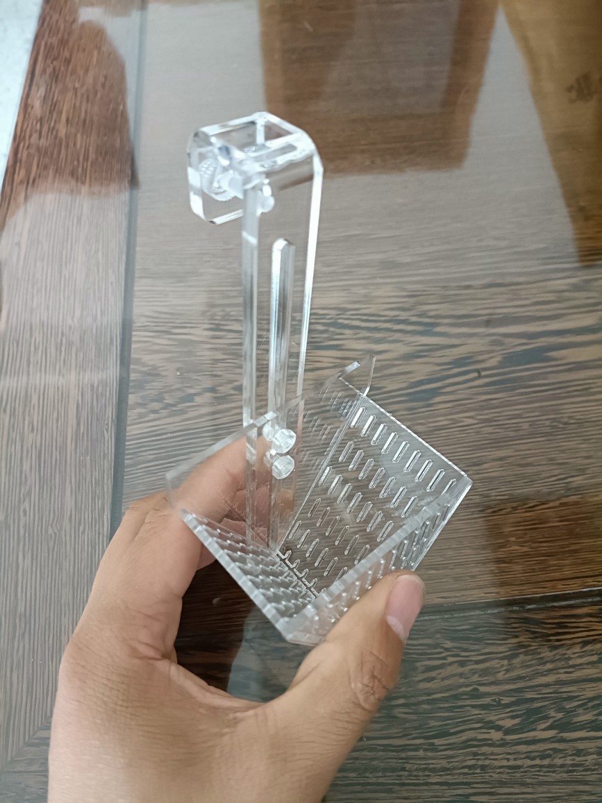红虫喂食器 成年丰年虾喂食器杯鱼缸亚克力漏斗 锥形小鱼投喂圈