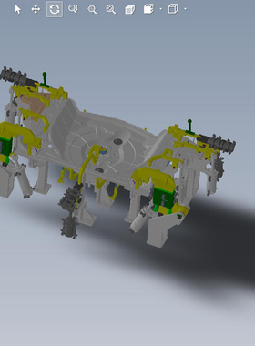 汽车钣金盖焊接夹具设计模型01200529图纸（x_t/SLDASM文件格式）