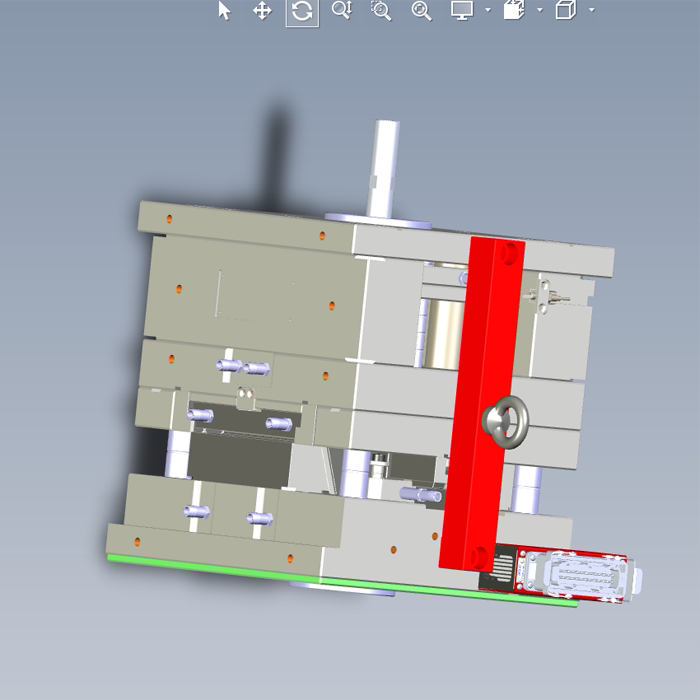 护目镜镜框的模具设计01200628三维图纸(x_t文件格式)