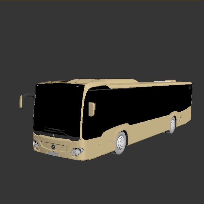 奔驰公交模型01200812三维图纸（3DMAX/obj格式）
