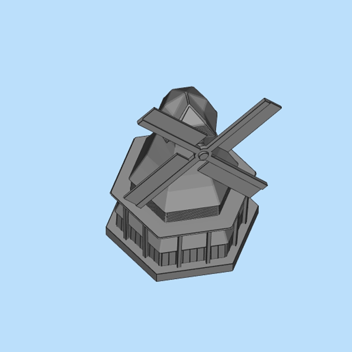 大风车模型01200706三维图纸(stl格式)