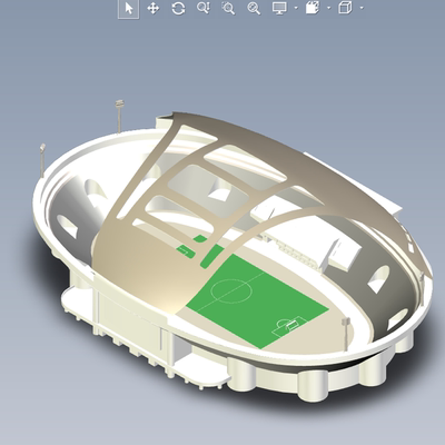 露天大型运动场体育场01200618三维图纸（STEP格式）