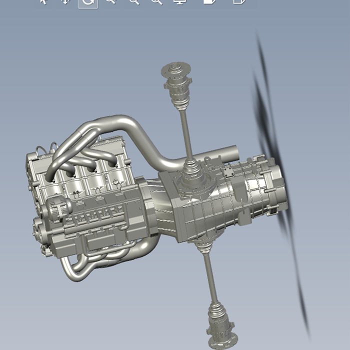 SL-90变速箱模型01200629三维图纸（prt格式）