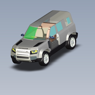 简易SUV汽车模型01210130三维图纸（STP格式）