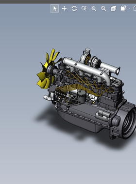 MinskMotor柴油6缸发动机01200504三维图纸（SLDPRT格式）