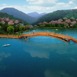 木桥模型01200715三维图纸(3DMAX/OBJ格式)