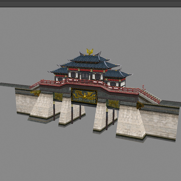 赤壁古建筑模型01200624三维图纸(obj/3dmax格式)