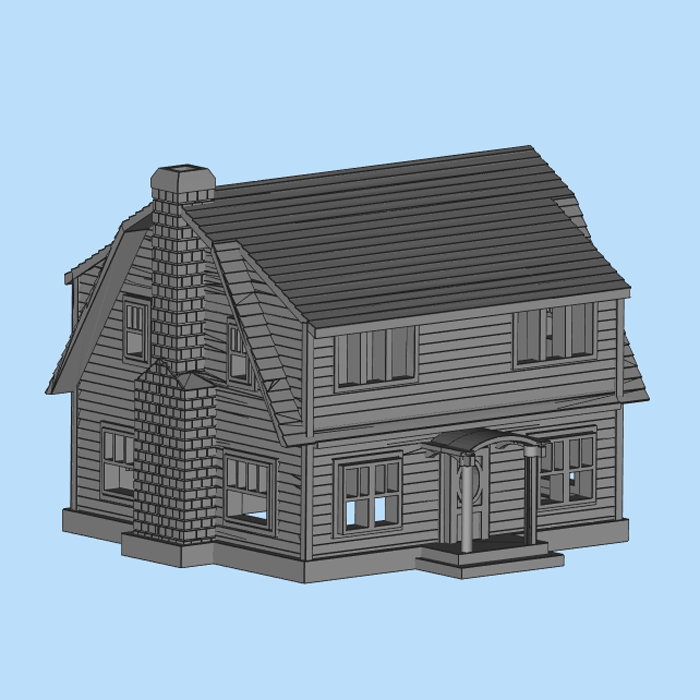 单独的别墅 房屋 建筑模型01201029三维图纸(stl格式)