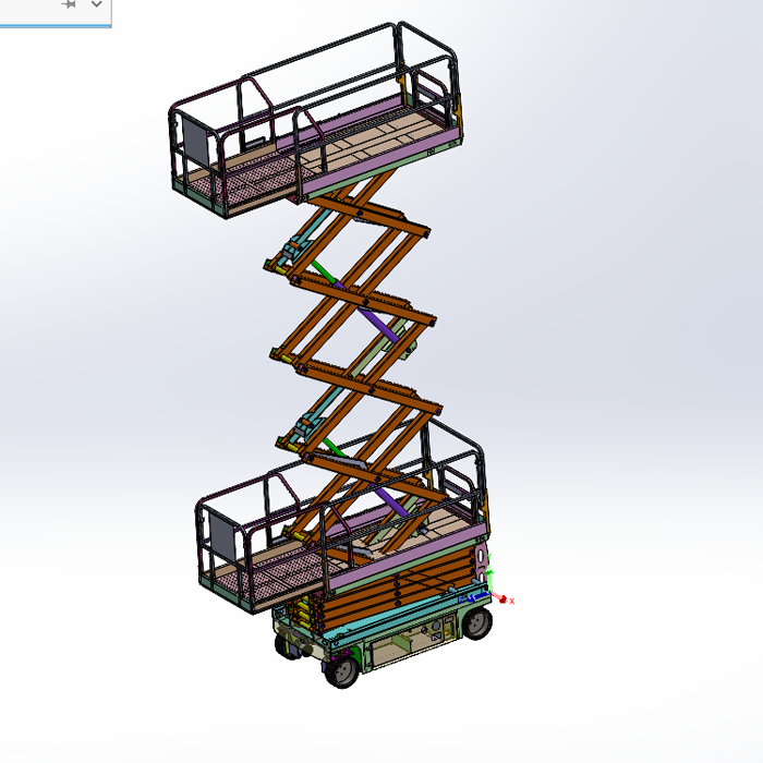 12M移动式升降机010221228 （STEP格式三维图纸）