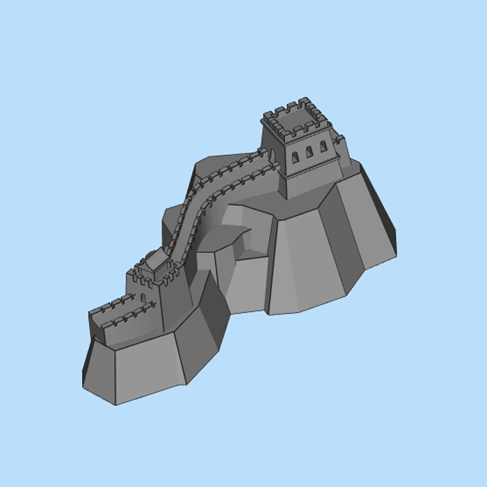 中国长城 建筑模型01201117三维图纸(stl格式)